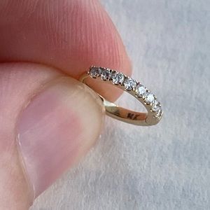 Quince 14K Diamond Single Huggie Hoop